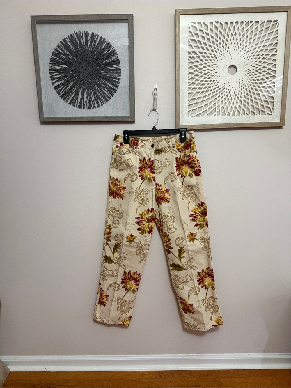 VTG Susan Bristol women's pants floral Size 10
